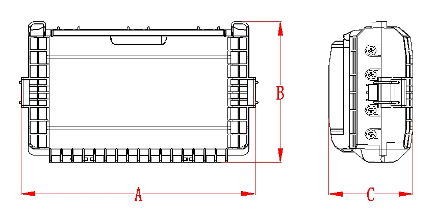 PC ABS Material Optical Fiber Cable Distribution Box