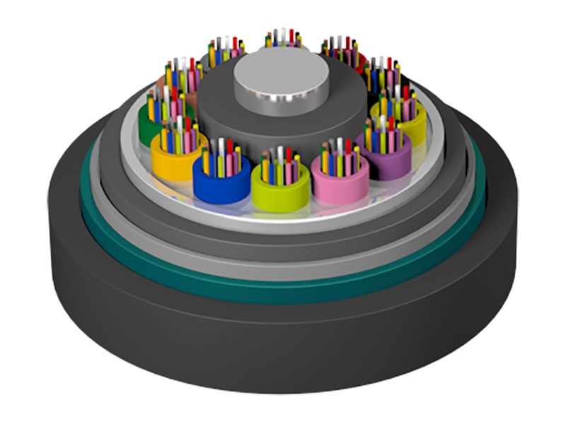 लूज ट्यूब स्ट्रैंडेड रीइन्फोर्स्ड कोर आर्मर्ड फ्लेम रिटार्डेंट फाइबर ऑप्टिक केबल GYTZA53